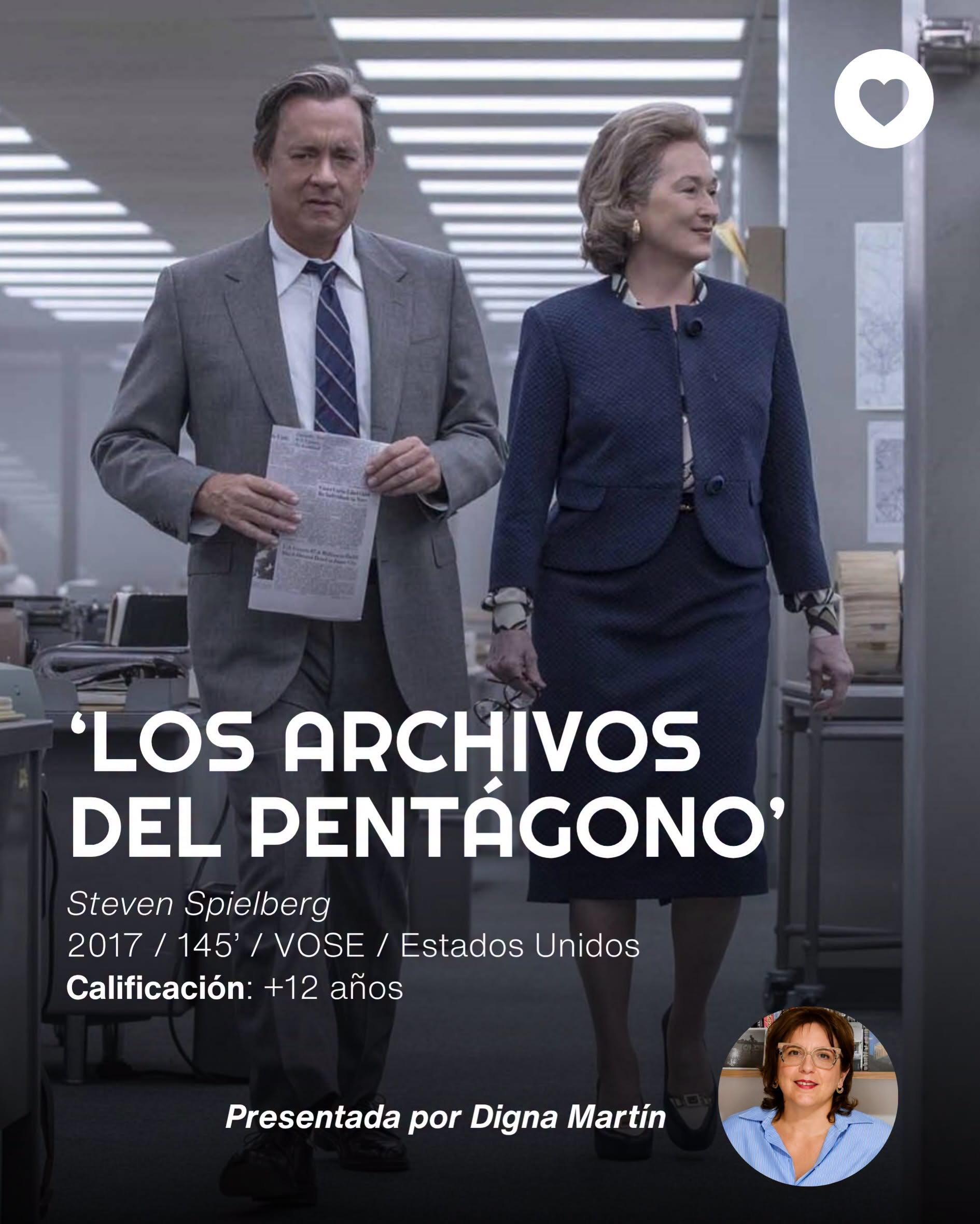 Proyección de ‘Los archivos del Pentágono’ de Steven Spielberg