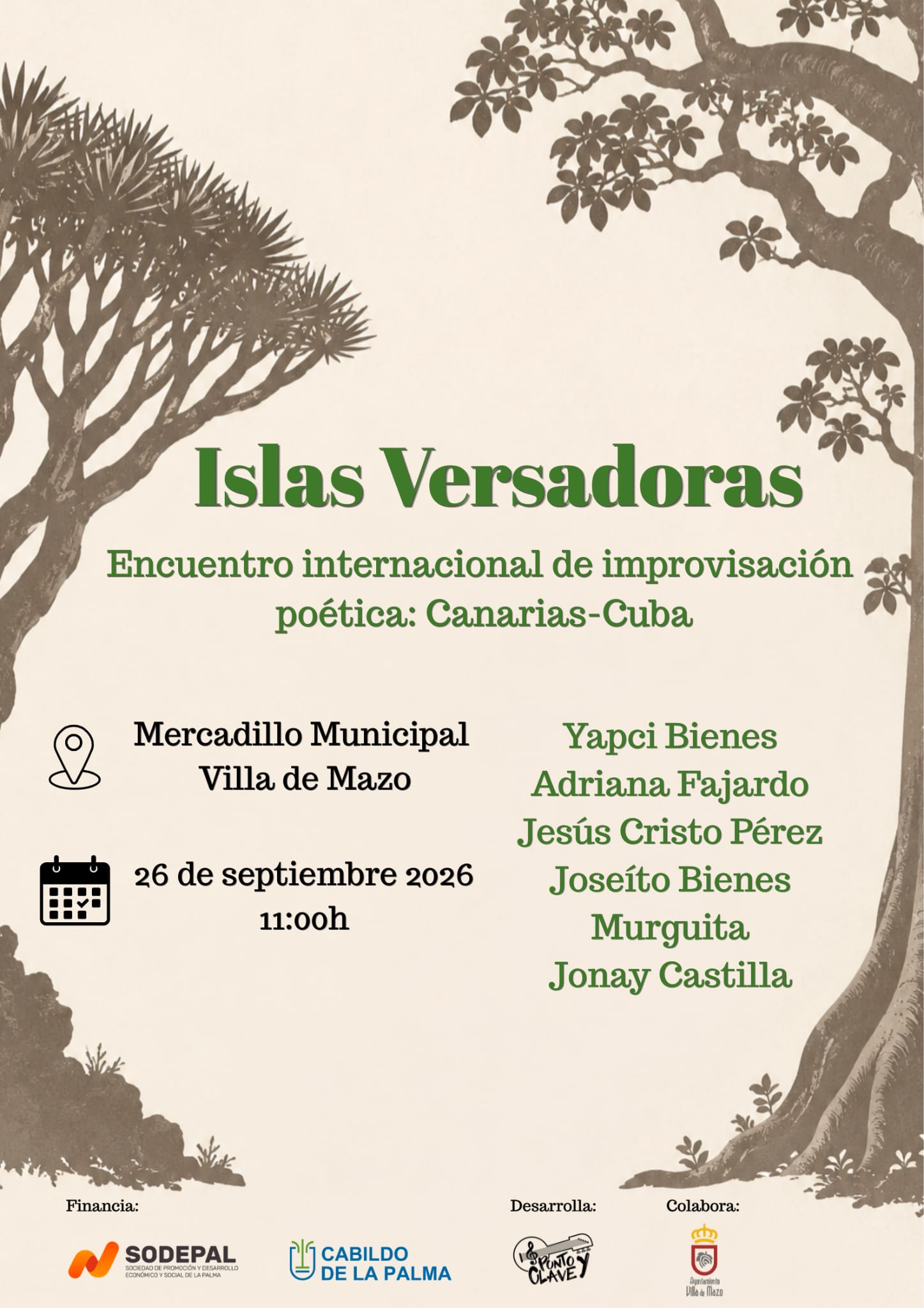Encuentro de versadores en el Mercadillo de Mazo