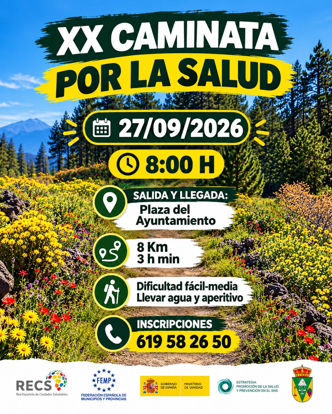 ‘Caminata por la Salud’ en Fuencaliente