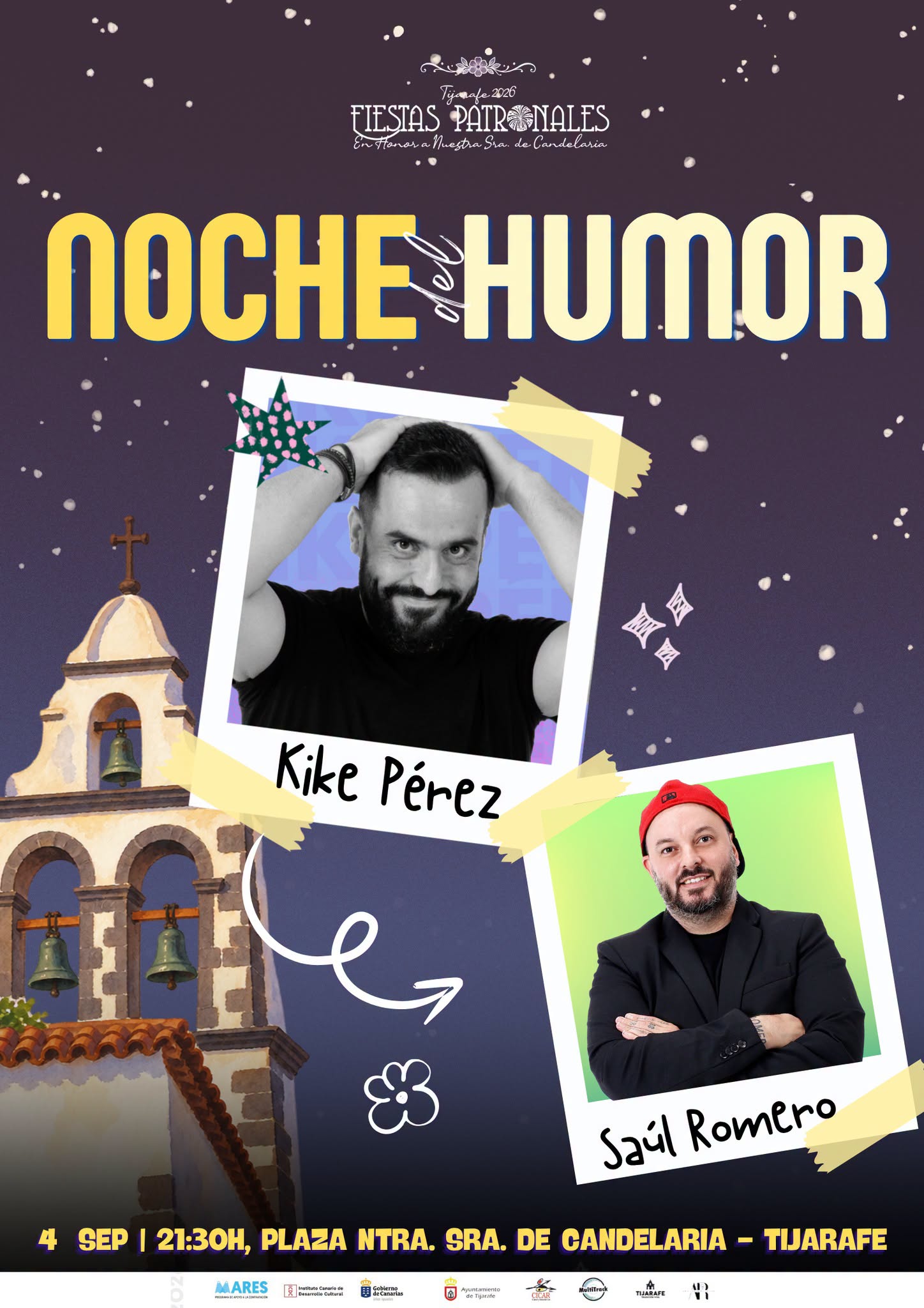 Noche del humor con Kike Pérez y Saúl Romero en Tijarafe