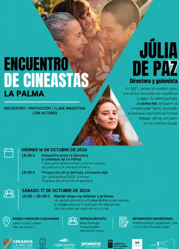 Kipuka Films organiza un encuentro de cineastas con Júlia de Paz