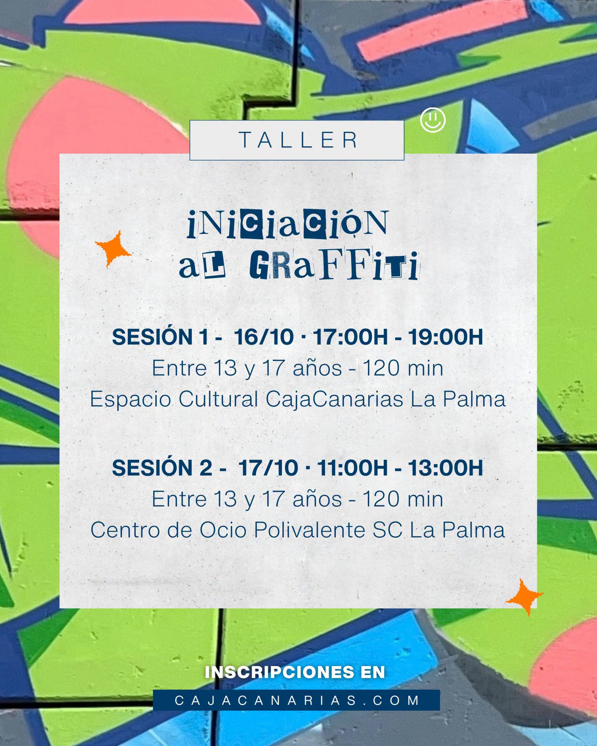 Taller de iniciación al Graffiti en Santa Cruz de La Palma