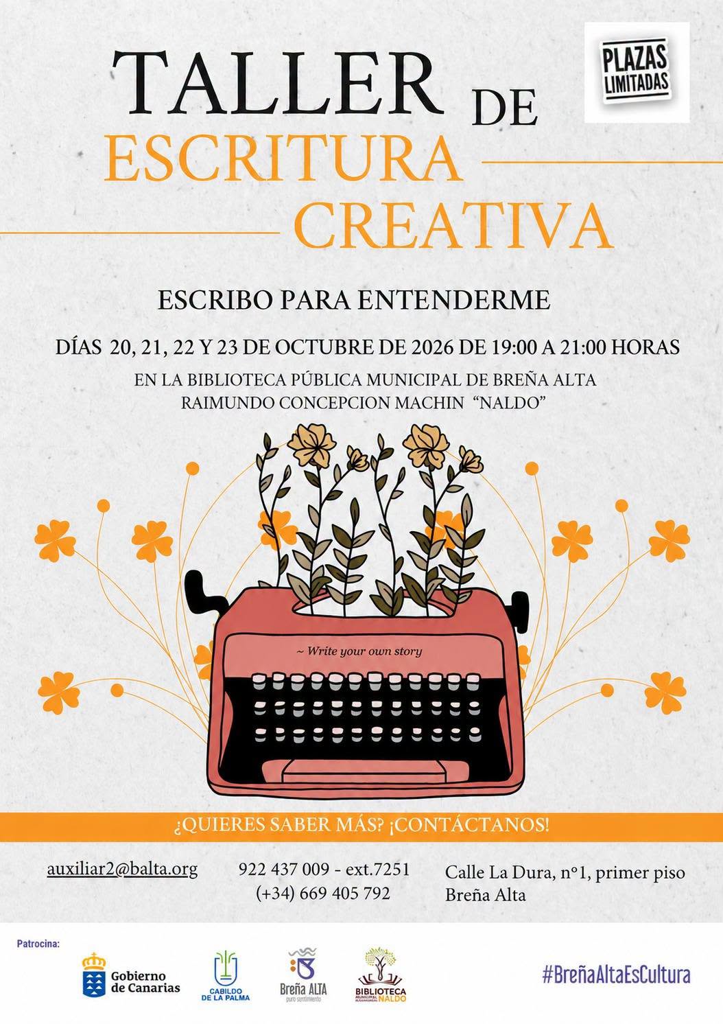 Taller de Escritura Creativa "Escribo Para Entenderme"